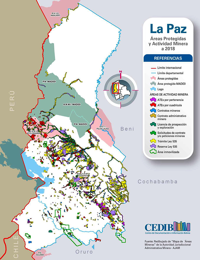 Cedib minería áreas protegidas